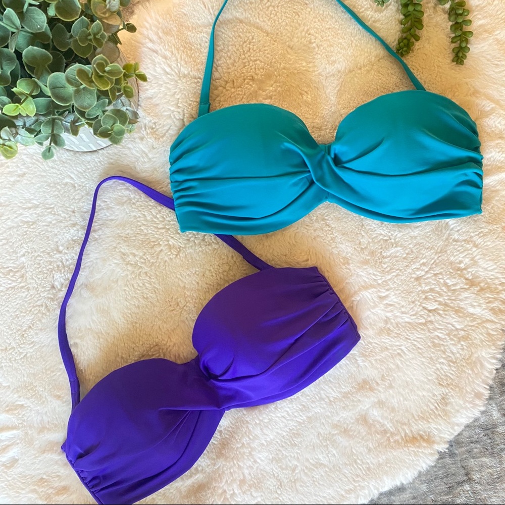 2 Victoria Secret Bikini Tops Size 34D